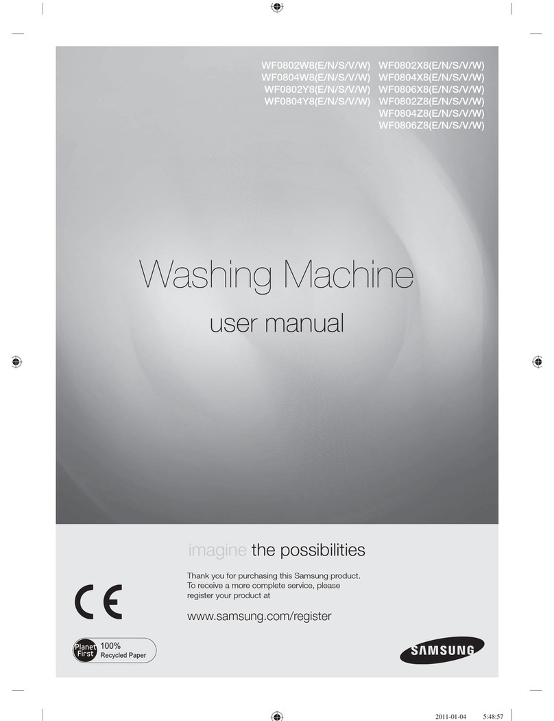 Samsung WF0802W8(E/N/S/V/W) User manual
