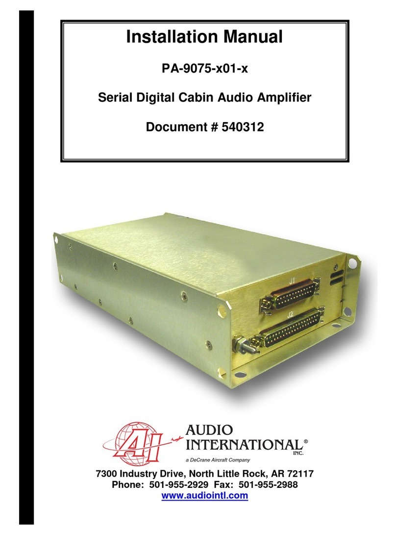 Audio international PA-9075-x01-x installation manual