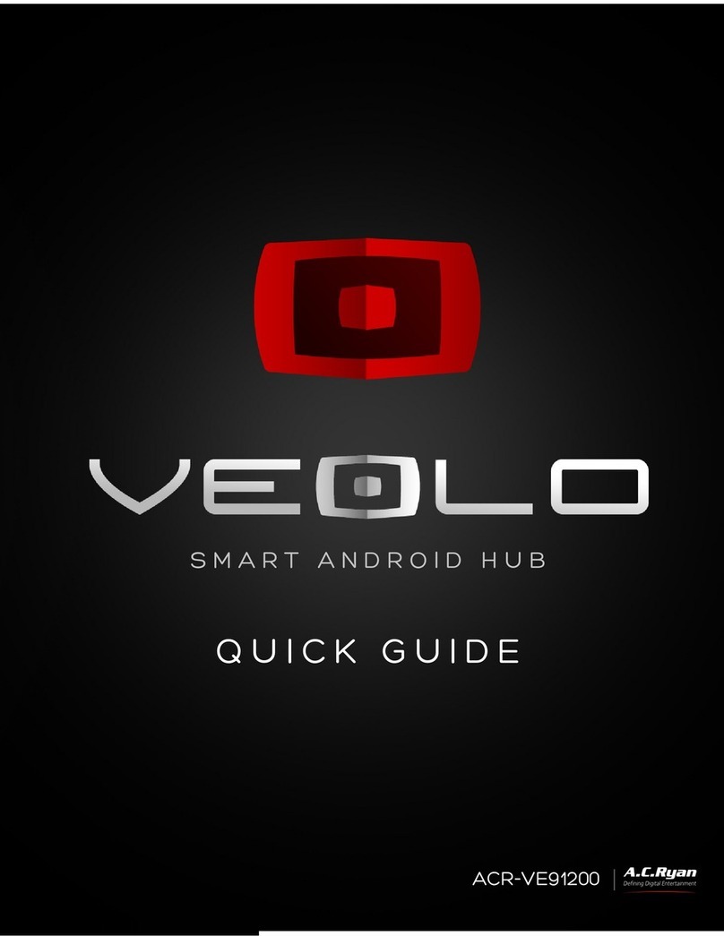 A.C.Ryan veolo acr-ve91200 quick start guide