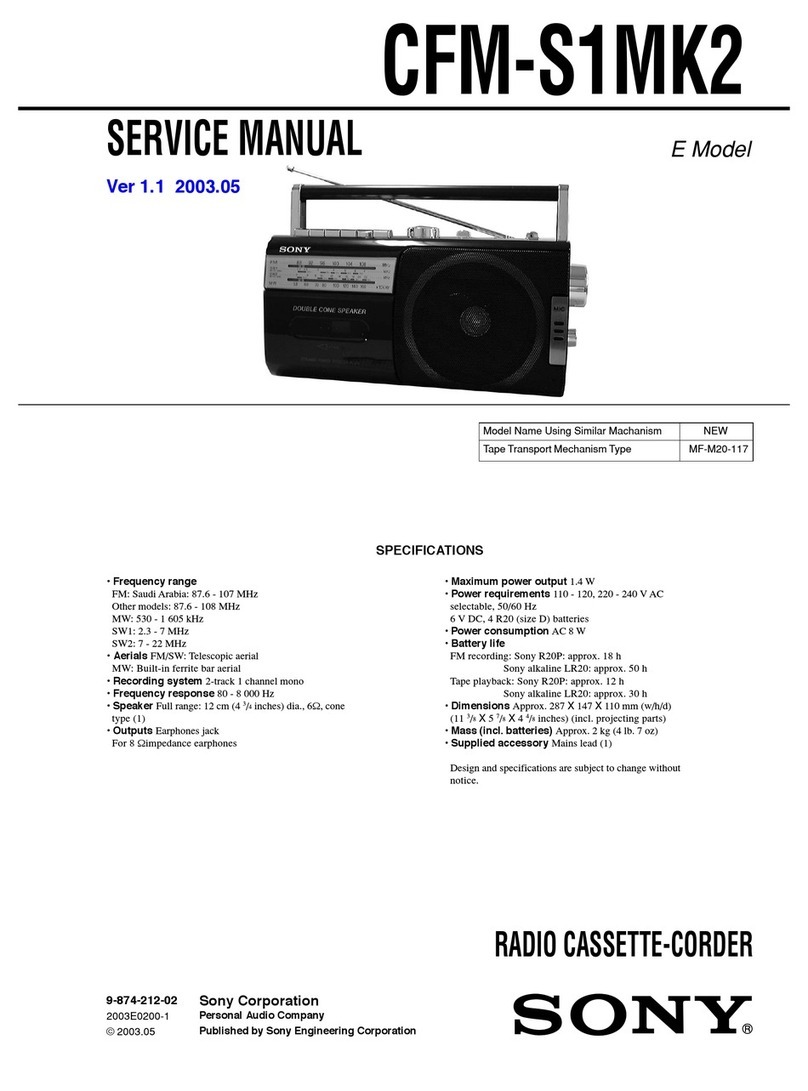 Sony CFM-S1MK2 User manual