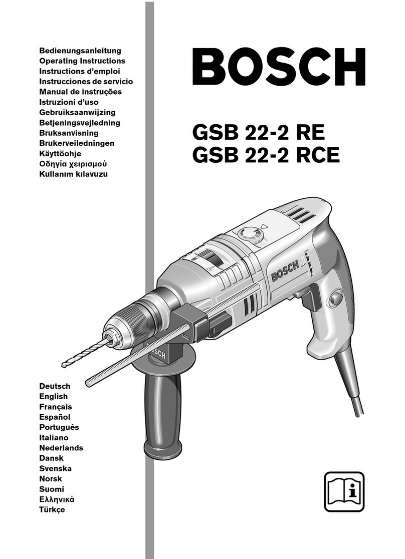 Bosch GSB 22-2 RE User manual