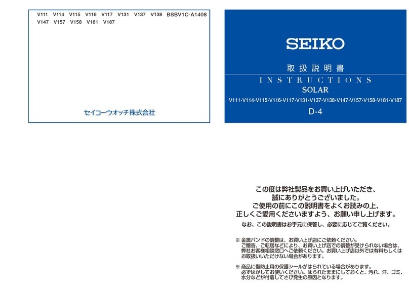Seiko V111 User manual