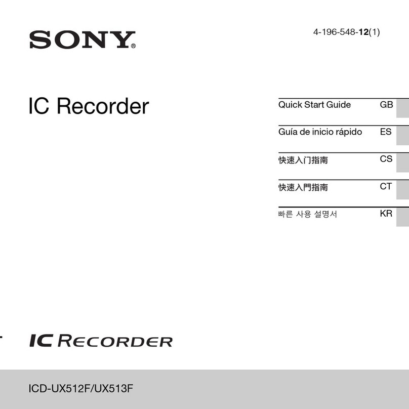 Sony ICD-UX512F User manual Sony ICD-UX512F User manual