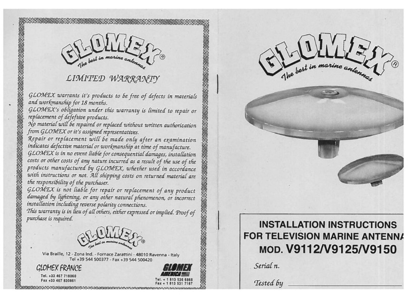 Glomex V9125 installation instructions
