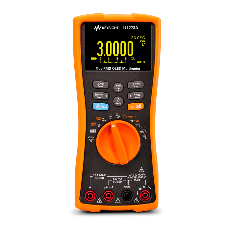 Keysight u1273a quick start guide