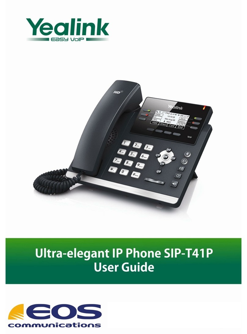 Yealink Yealink SIP-T41P User manual Yealink Yealink SIP-T41P User manual