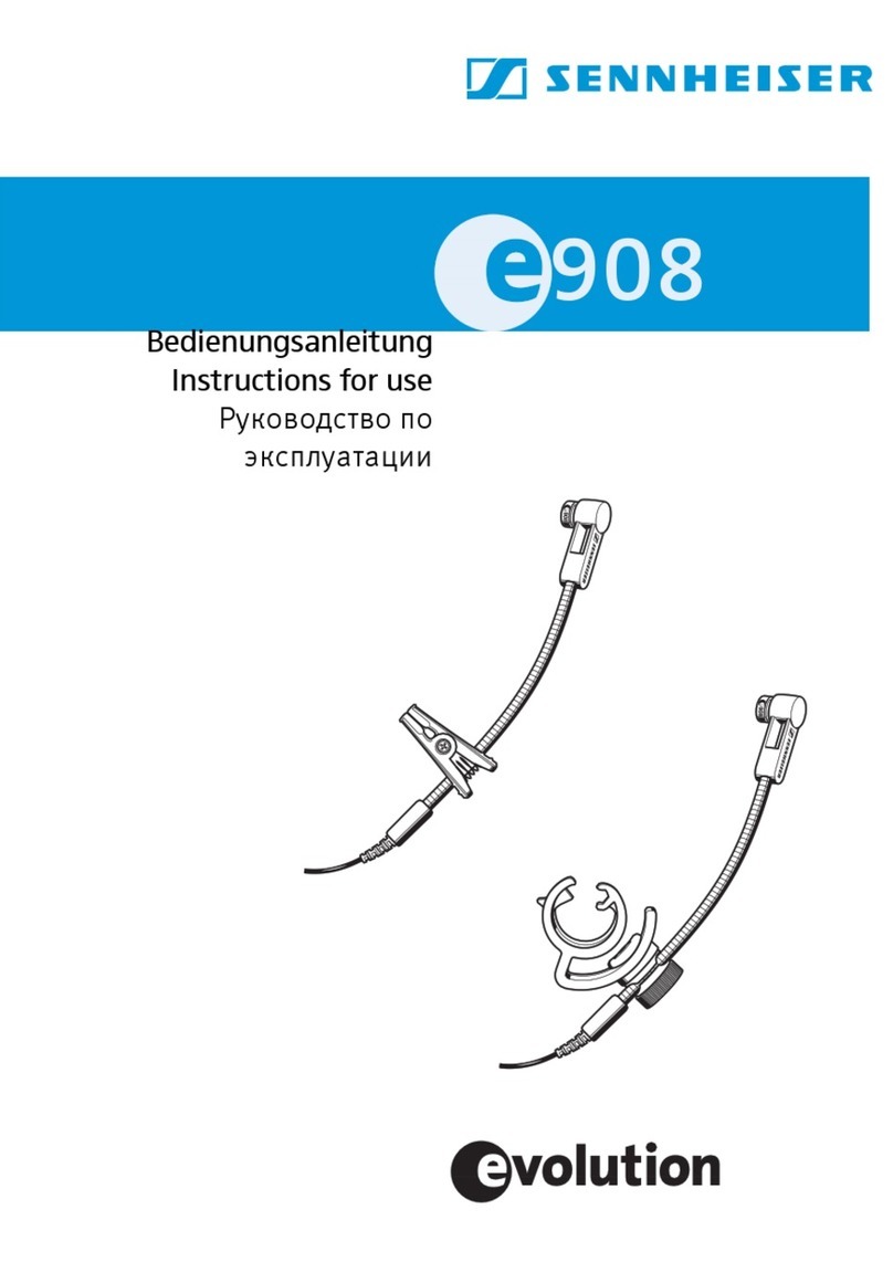Sennheiser EVOLUTION E908 User manual
