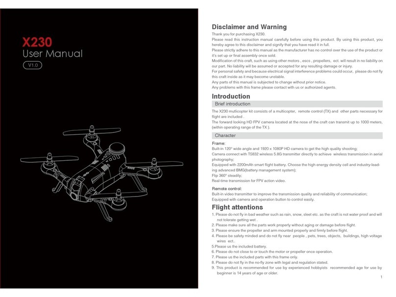 DYS X230 user manual