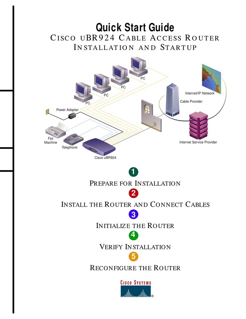 Cisco uBR924 Installation manual