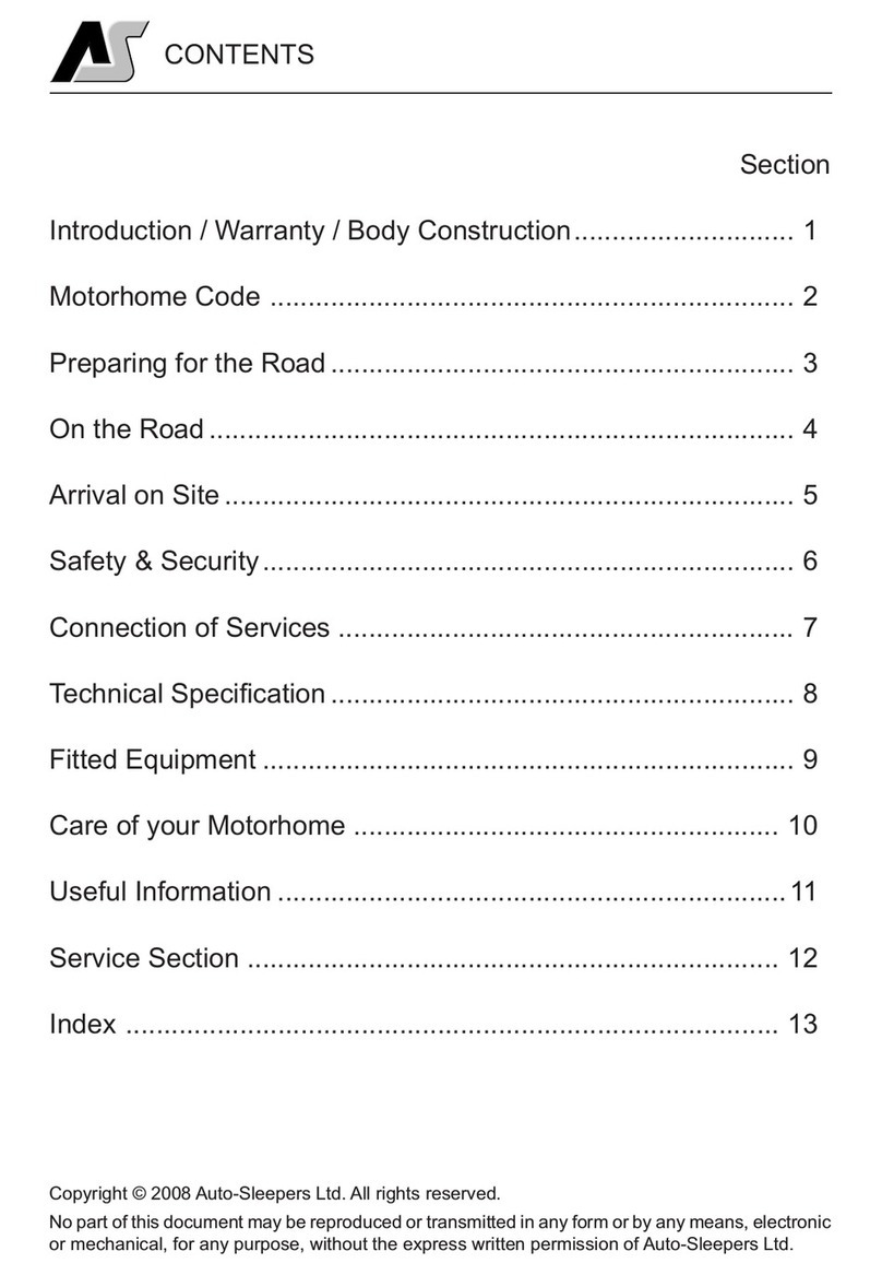 Auto-Sleepers warwick duo 2008 user manual