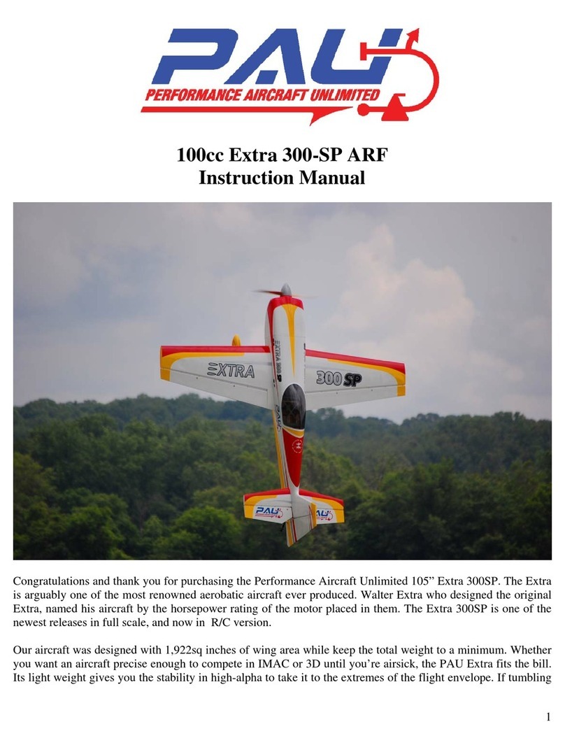 PAU 100cc Extra 300-SP ARF User manual