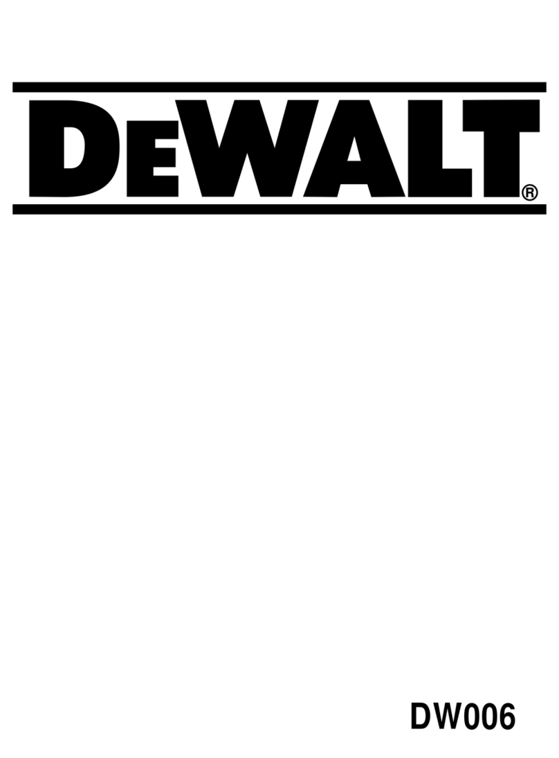 DeWalt DW006 User manual DeWalt DW006 User manual