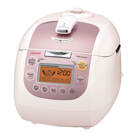 Cuckoo CRP-G10 Series User manual