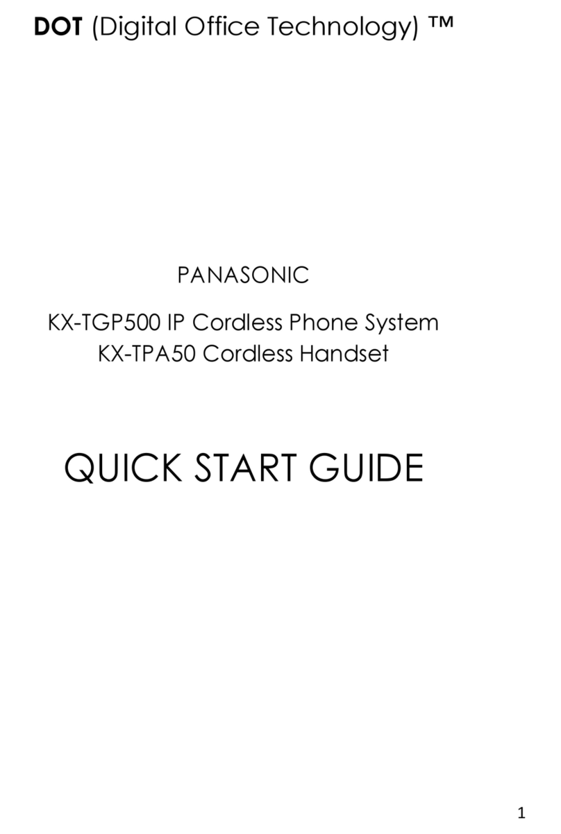Panasonic KX-TGP500 User manual