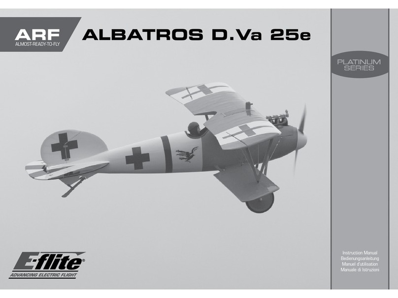 E-FLITE ALBATROS D.Va 25e User manual