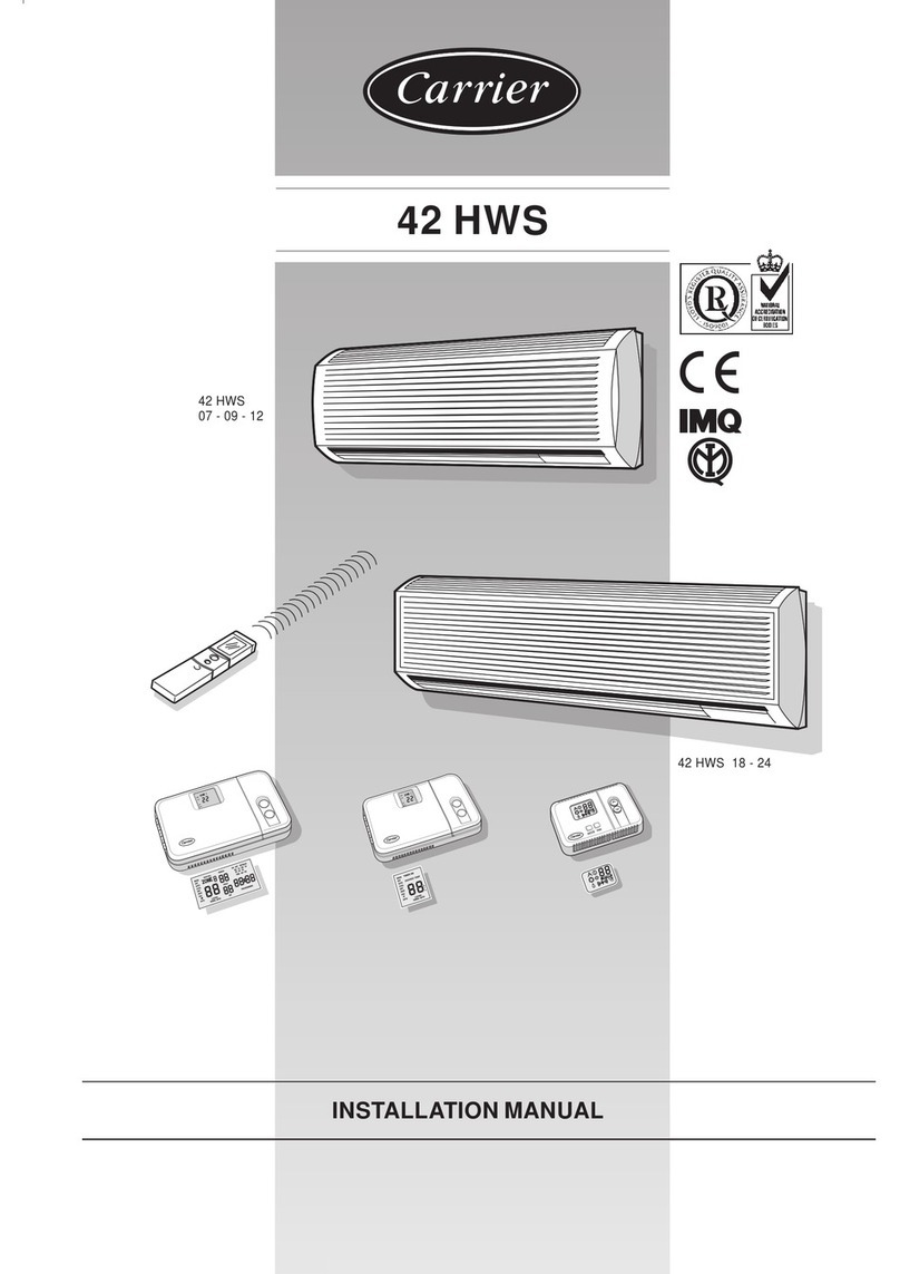 Carrier 42 HWS 07 User manual