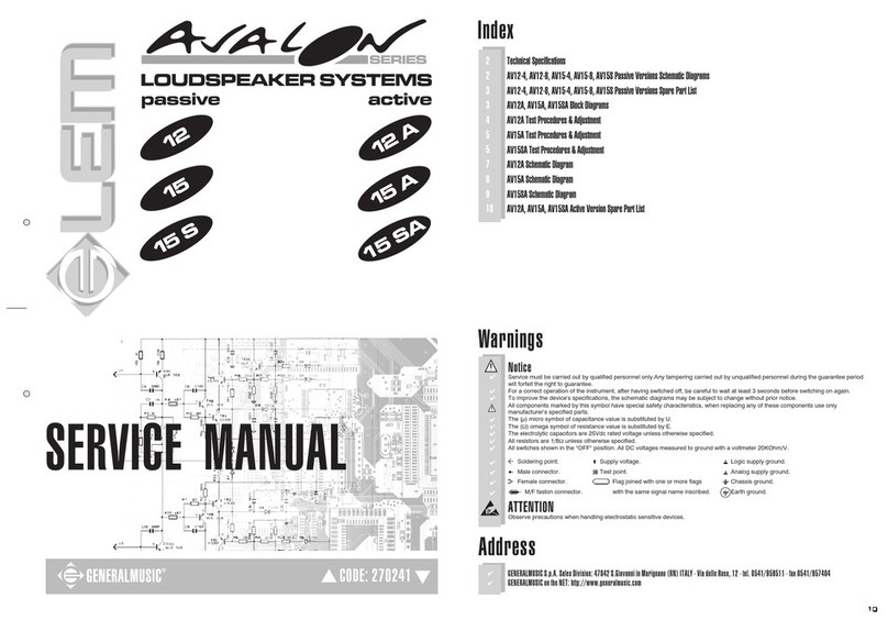 LEM Avalon AV12-4 Service manual