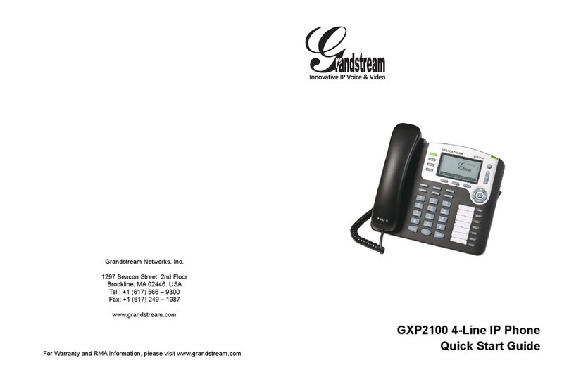 Grandstream Networks GXP2100 quick start guide