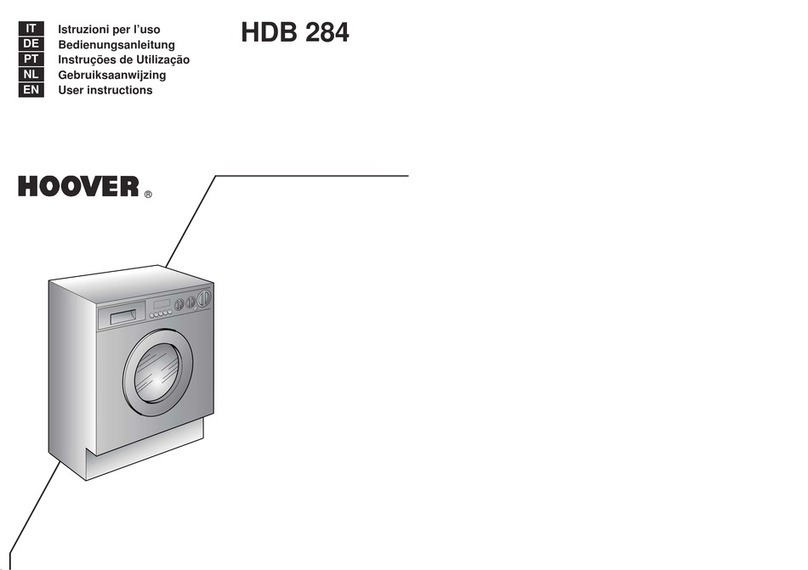 Hoover HDB 284 User manual Hoover HDB 284 User manual