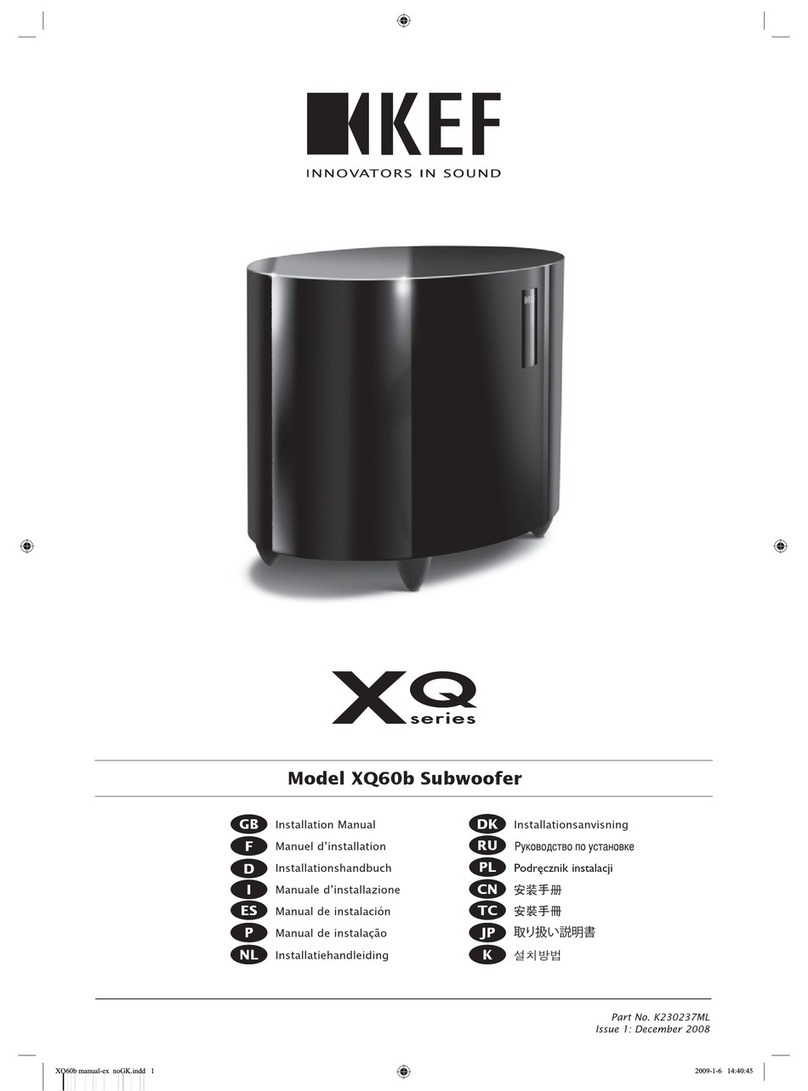 KEF XQ60b installation manual