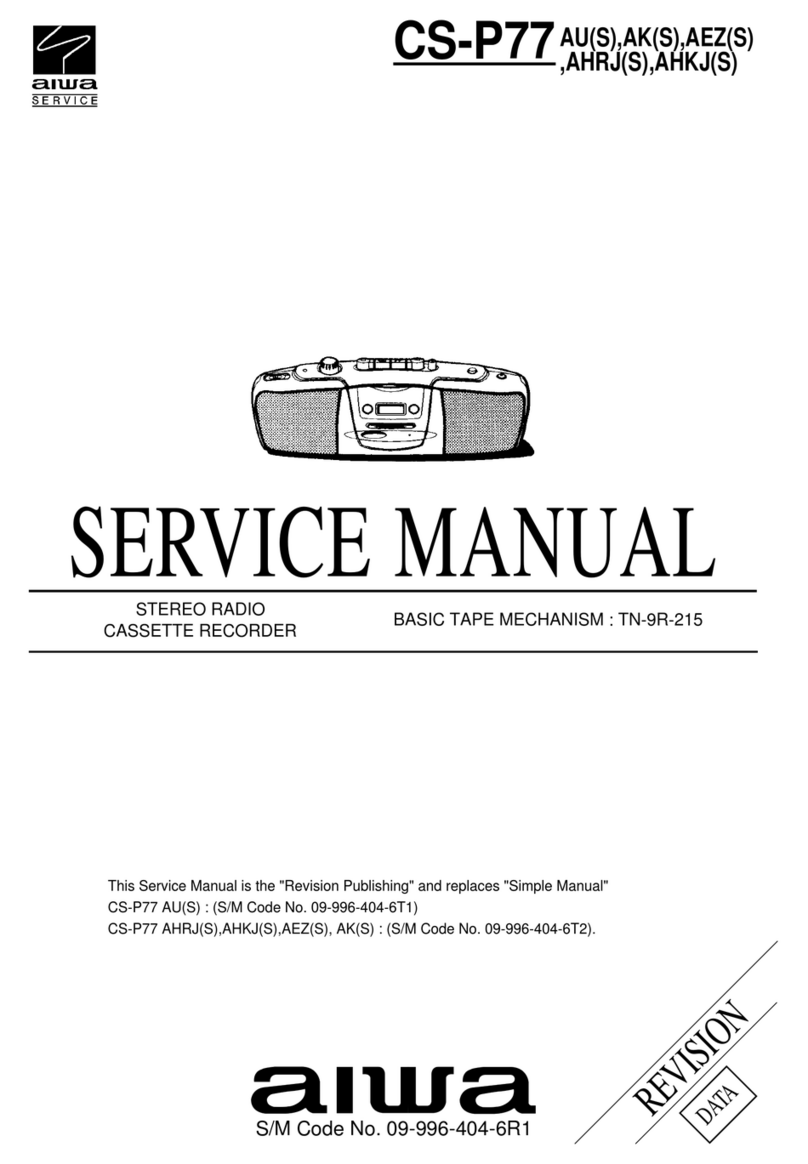 Aiwa CS-P77 User manual