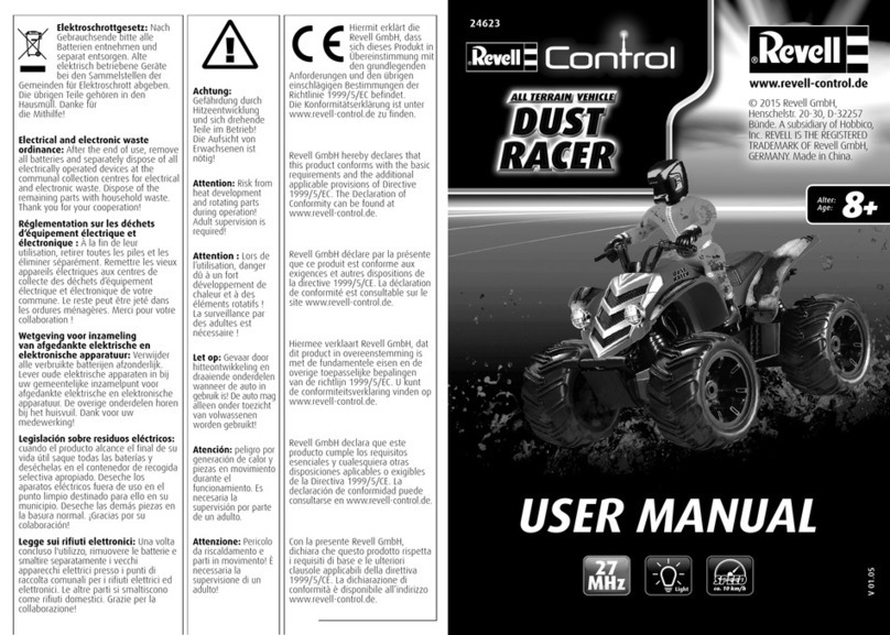 REVELL Dust Racer User manual
