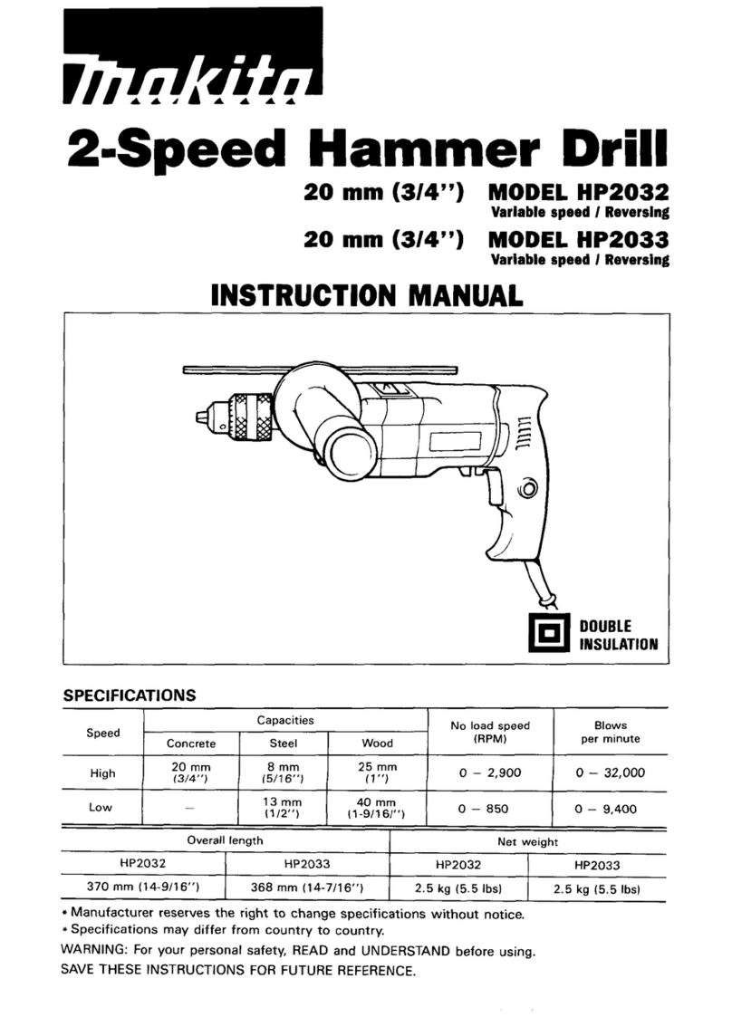 Makita HP2032 instruction manual