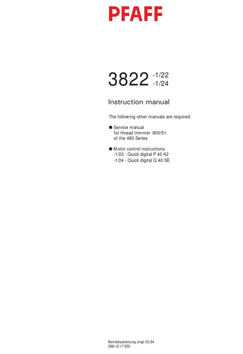 Pfaff 3822-1/22 User manual