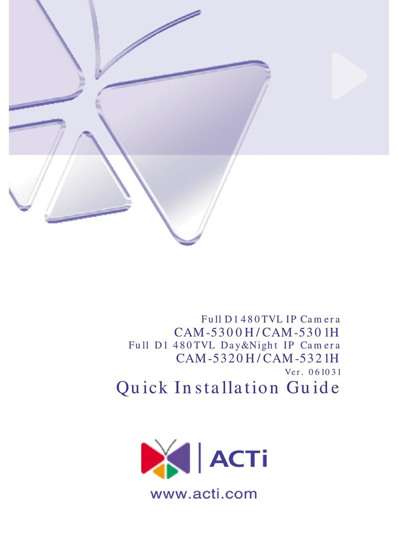 ACTi CAM-5300H User manual