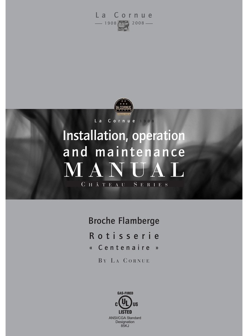La Cornue Broche Flamberge Installation, operation and maintenance manual