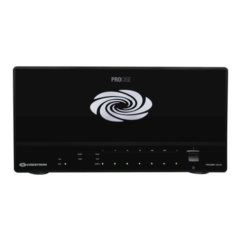 Crestron PROAMP(I)-7X250 User manual