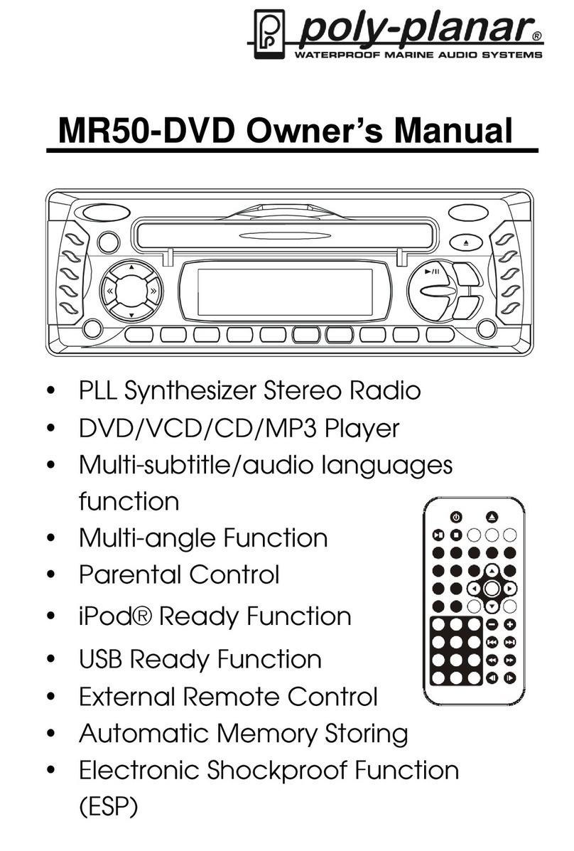 poly-planar MR50-DVD owner's manual