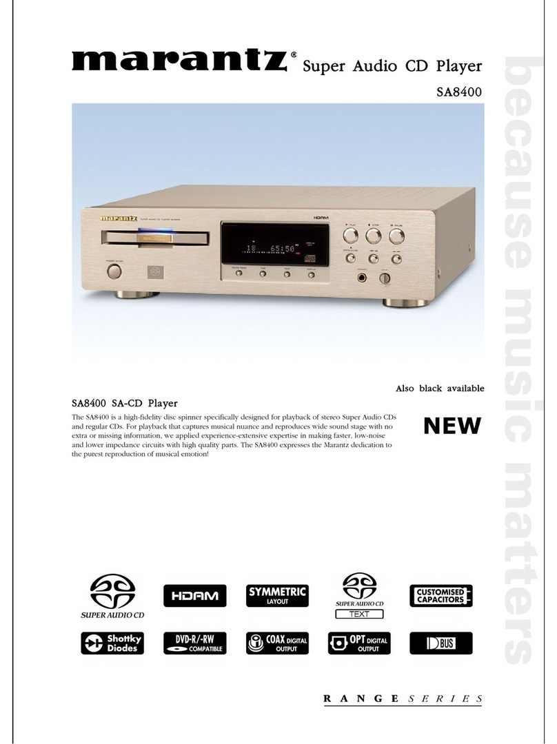 Marantz SA8400 User manual