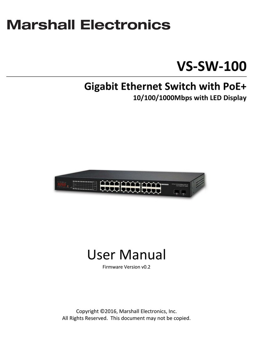 Marshall Electronics VS-SW-100 user manual