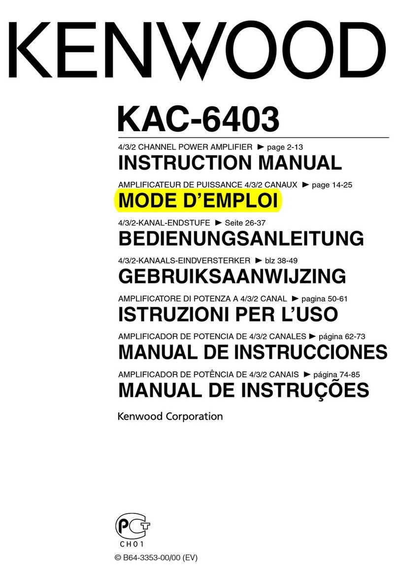 Kenwood KAC-6403 User manual