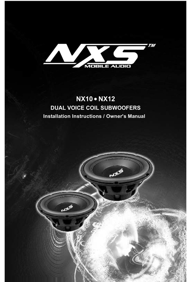NXS NX10 Installation instructions & owner's manual