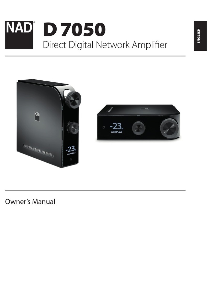NAD D 7050 owner's manual