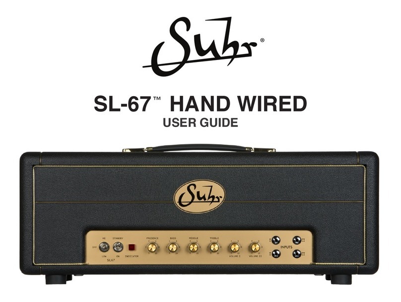 Suhr SL-67 User manual
