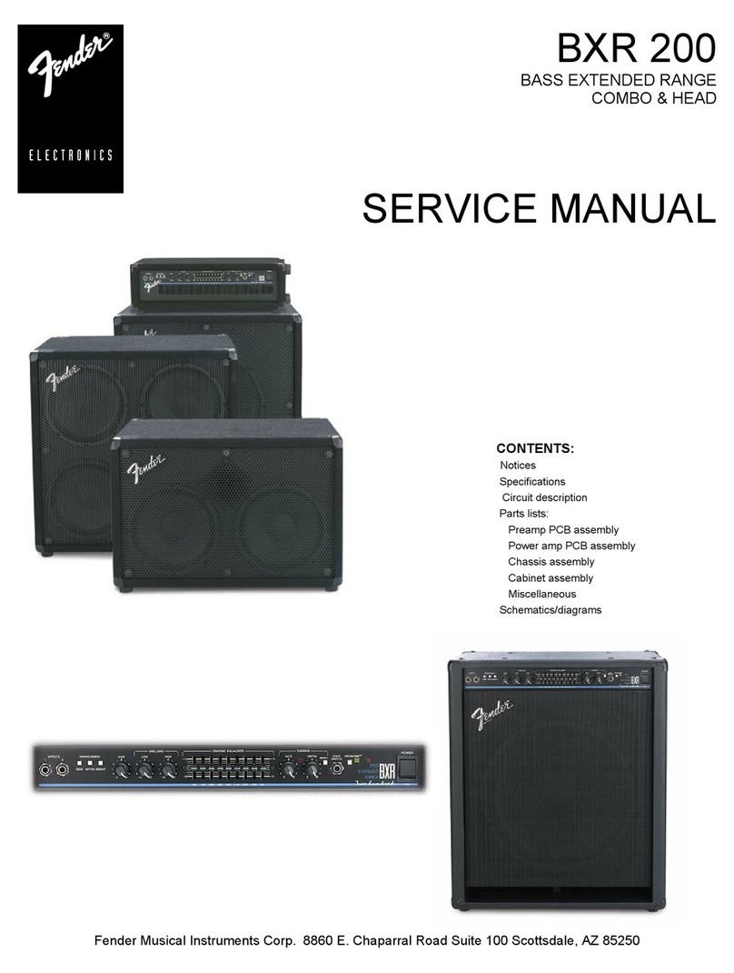 Fender BXR 200 Service manual