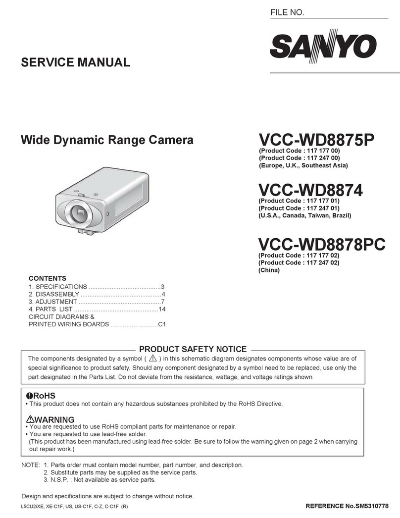 Sanyo VCC-WD8875P User manual