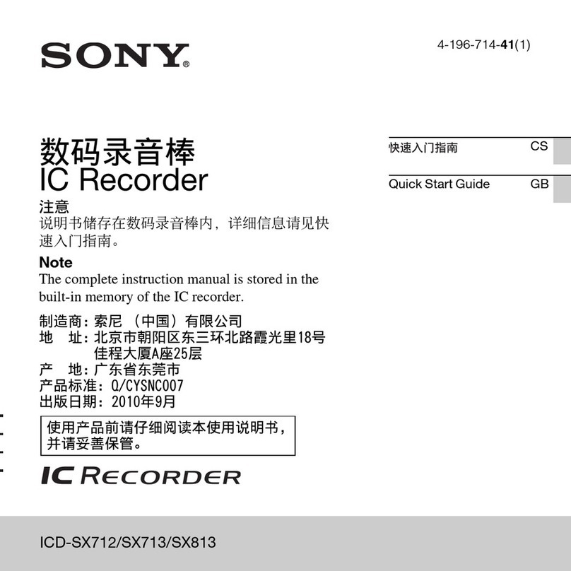 Sony ICD-SX712 User manual