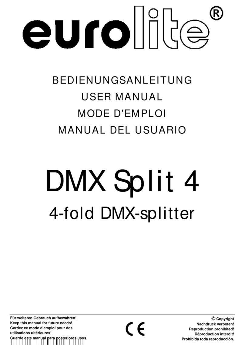 EuroLite DMX Split 4 User manual
