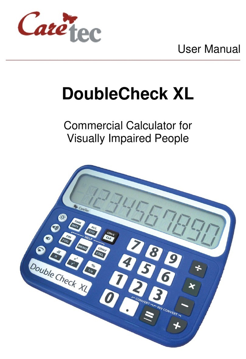 Caretec DoubleCheck XL user manual
