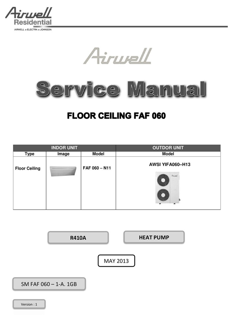 Airwell AWSI YIFA060-H13 Service manual