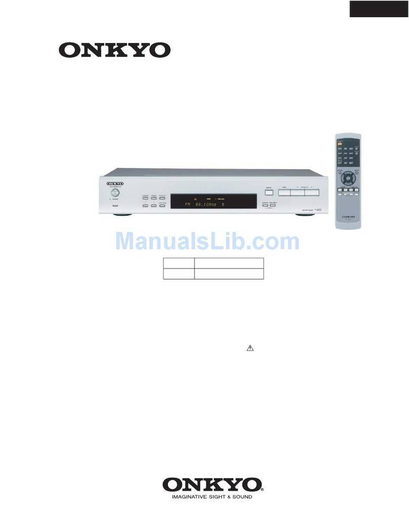 Onkyo T-4555 - Radio Tuner User manual