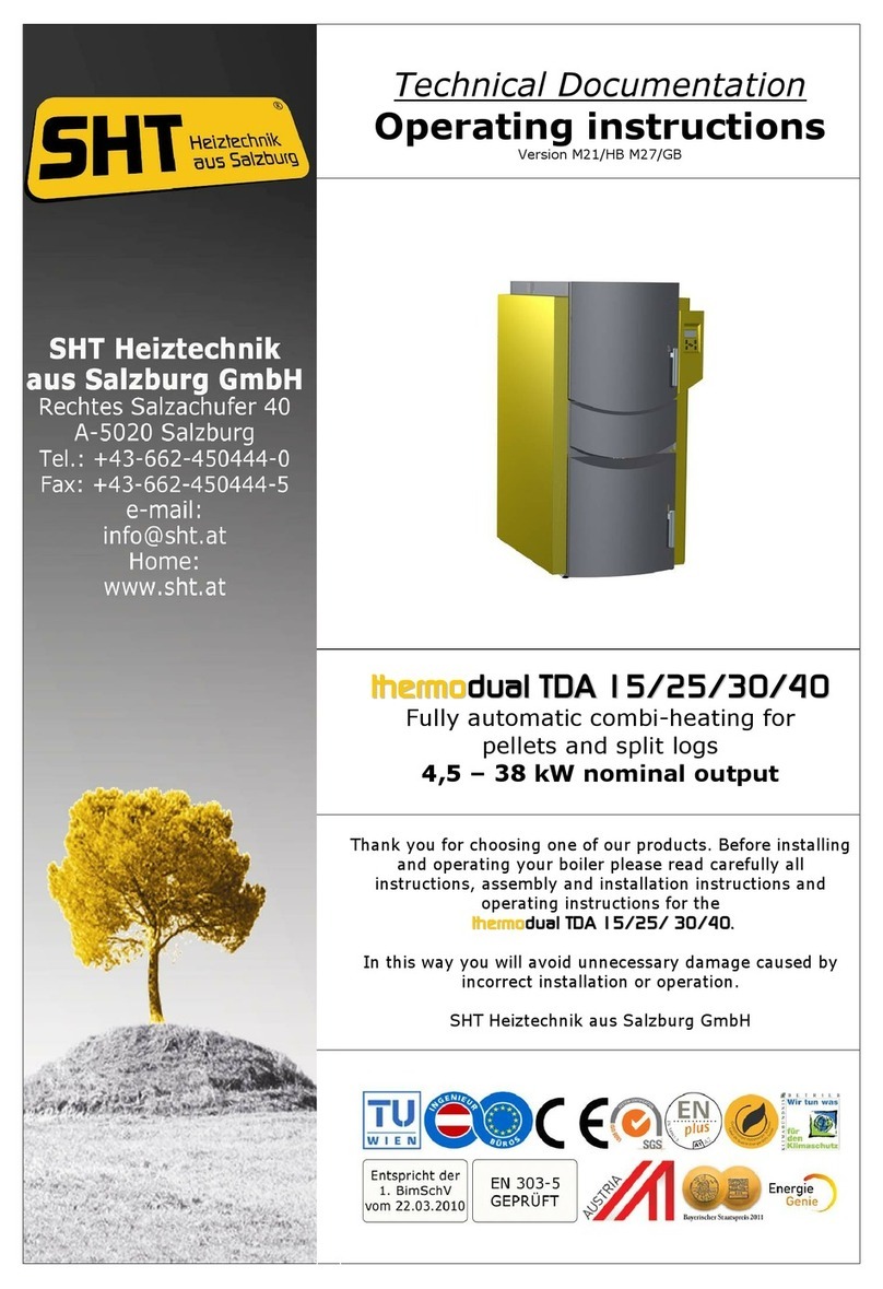 SHT Thermodual TDA 15 operating instructions
