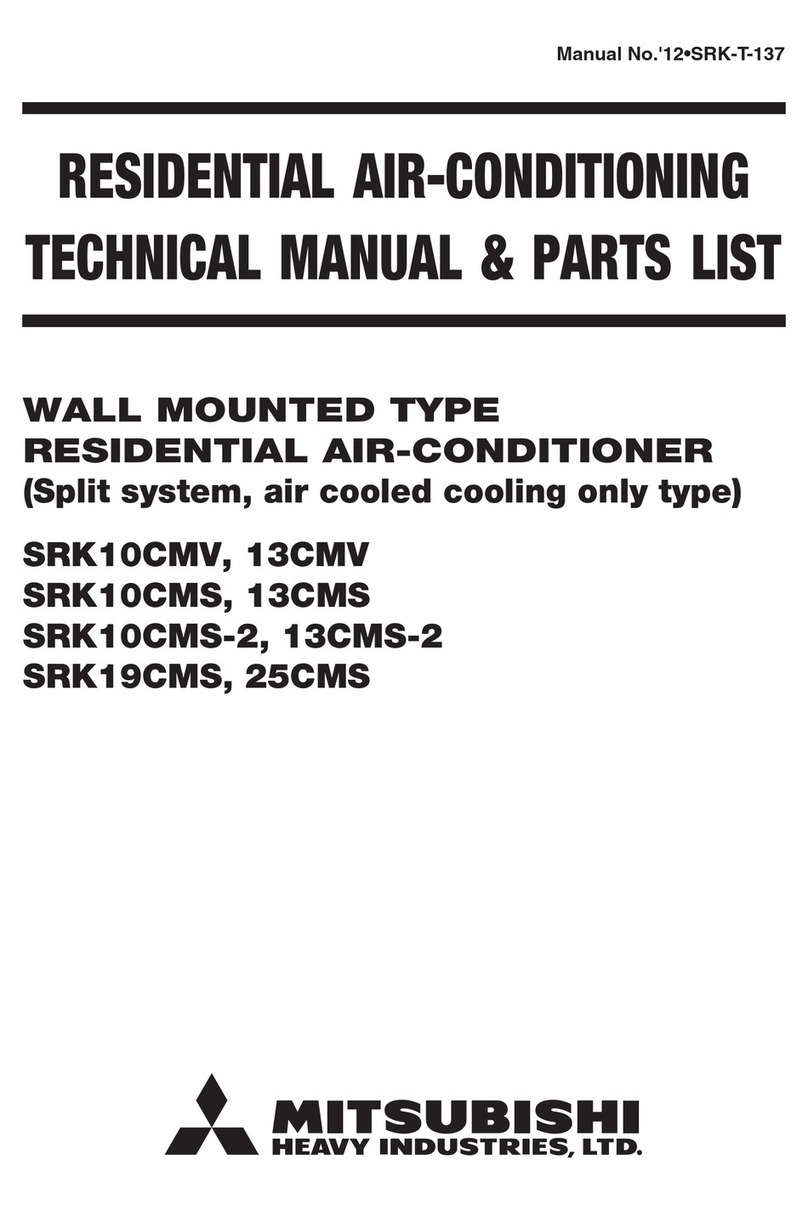 Mitsubishi Heavy Industries SRK10CMV User manual Mitsubishi Heavy Industries SRK10CMV User manual