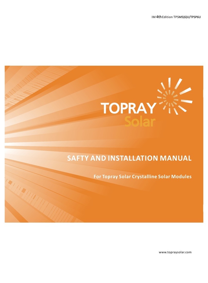 Topray Solar TPSM5U Safety and installation manual