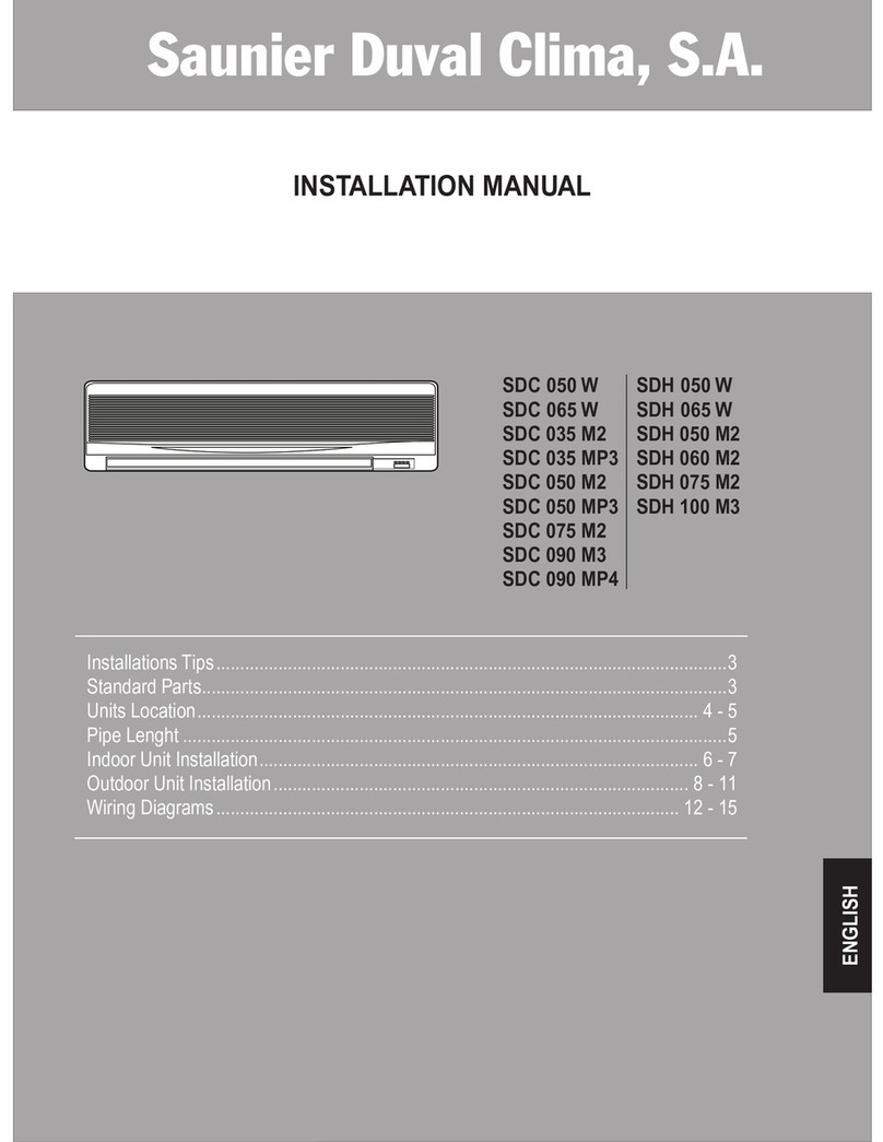 Saunier Duval SDC 050 W User manual