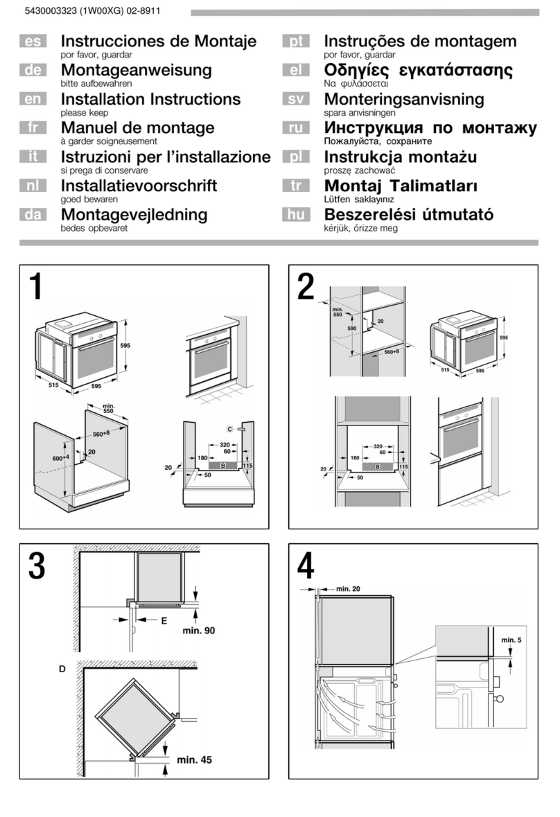 Bosch HBA23BN61 installation instructions Bosch HBA23BN61 installation instructions
